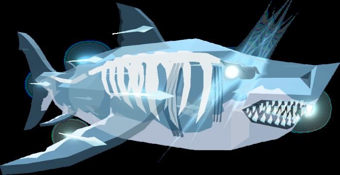 Phantom Megalodon Fisch